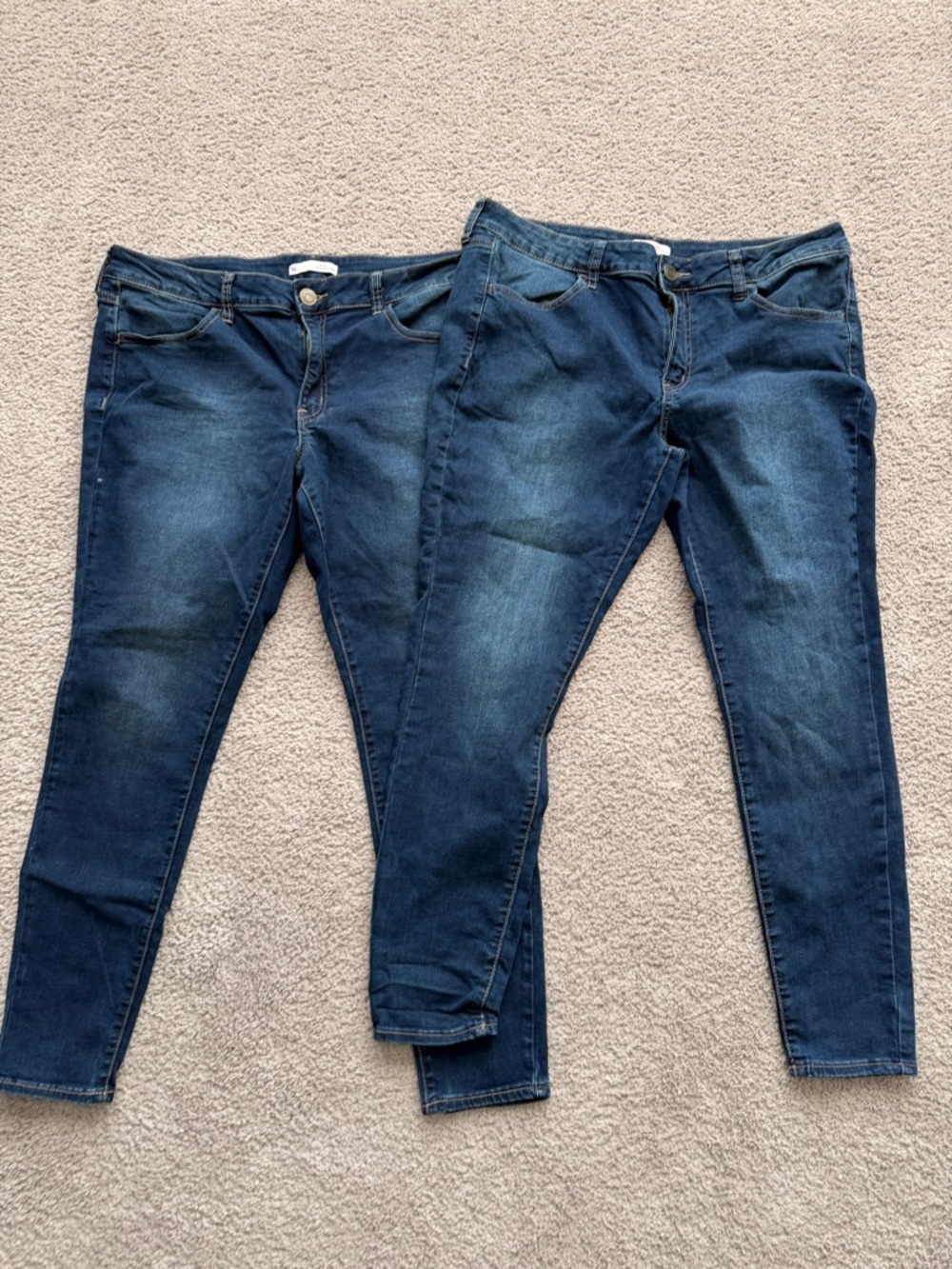 SO Women's Indigo Skinny Stretch Jeans - Twin Pack